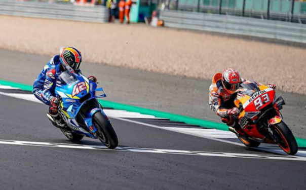 Marc Marquez ditikung Alex Rins di MotoGP Inggris 2019