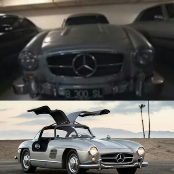 Koleksi BJ Habibie, salah satunya adalah Mercedes Benz 300SL Gullwing