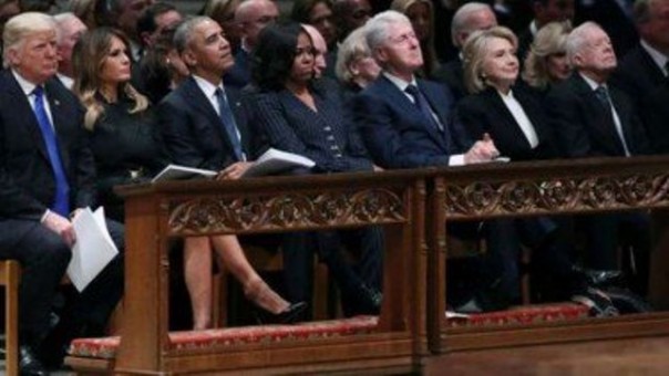Dari kiri: Donald Trump, Barack Obama, Bill Cllinton dan Jimmy Carter. Foto: int 