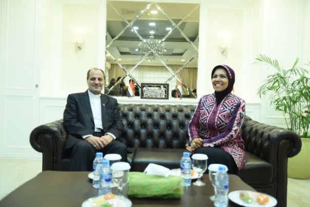 Ketua Badan Kerja Sama Antar Parlemen (BKSAP) DPR RI Nurhayati Ali Assegaf menerima kunjungan Duta Besar Iran Muhammad Agad. 