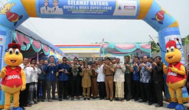 Peresmian Gudang PT Indomarco Prismatama di Lebak Banten.