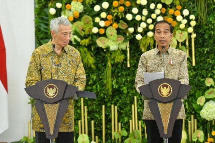 Jokowi Minta Singapura Dukung Pembangunan PLTS Di IKN