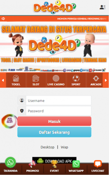 MN01 | Dede4D Situs Slot Paling Gacor Tingkat Kemenagan 99,99% Nomor 1 di Indonesia