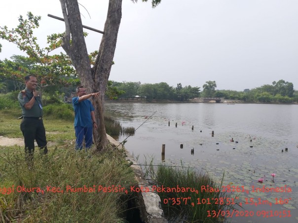Petugas Balai Besar KSDA Riau Lakukan Pengecekan Terkait Informasi Harimau Sumatera di Kecamatan Rumbai Pesisir