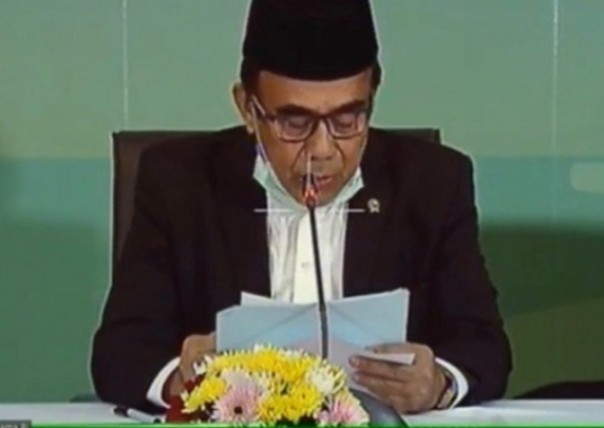 Sidang isbat yang digelar di gedung kementerian agama, Jakarta Pusat pada Jumat (22/5/2020) sore.