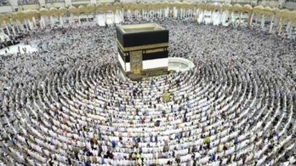 Ilustrasi umat Islam melaksanakan ibadah Haji di Mekkah, tahun lalu. 
