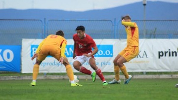 Timnas Indonesia U-19 tumbangkan Macedonia Utara, Minggu malam. 