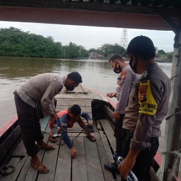 Perahu yang ditumpangi korban/R1