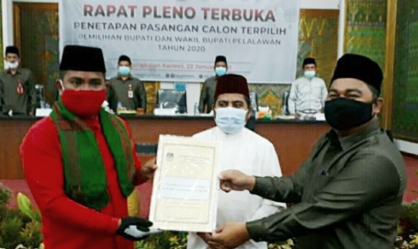 Zukri-Nasarudin Ditetapkan KPU Jadi Bupati dan Wakil Bupati Terpilih