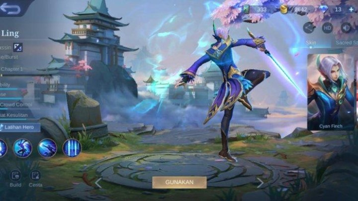 Build Item Hero Ling yang Digunakan EVOS Tazz saat Kalahkan AURA Fire di MPL ID Season 11