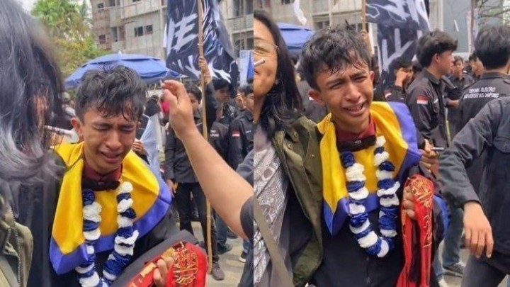 LULUS! Setelah 14 Semester, Akhirnya Mahasiswa Ini Lulus Kuliah, Tangis Histeris Warnai Saat Wisuda