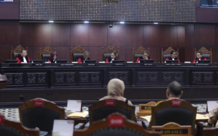 Bahas Putusan Sengketa Pilpres  8 Hakim MK Tutup Pintu Rapat rapat